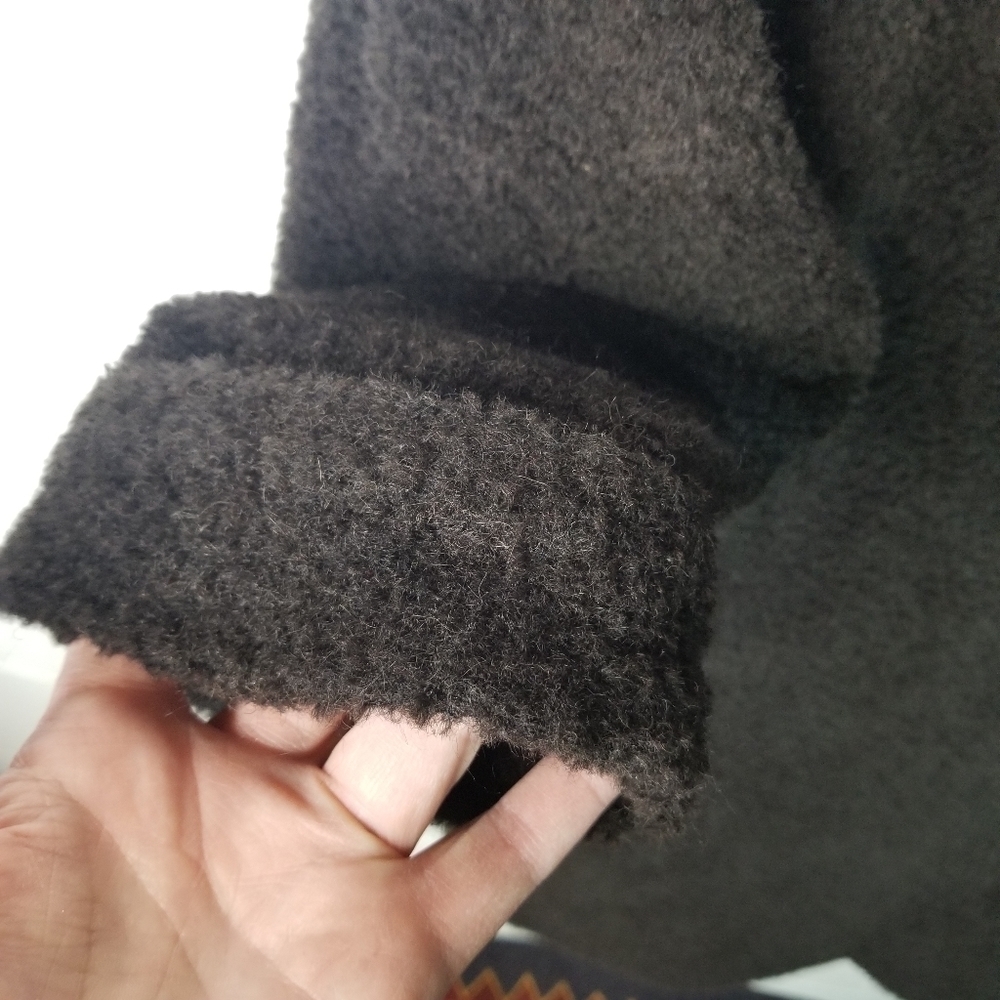 Vtg Suri alpaca brown long line coat size 6 - Picture 11 of 11